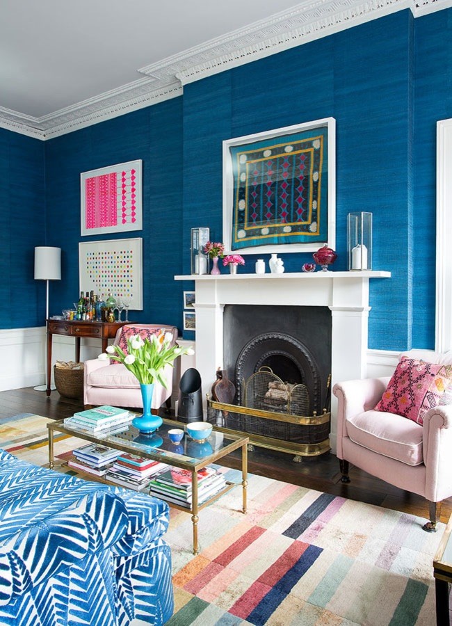 Design ideas for a bohemian living room in Edinburgh.