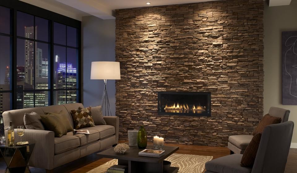 El Dorado Stone Fireplaces Classique Chic Salon Vancouver par