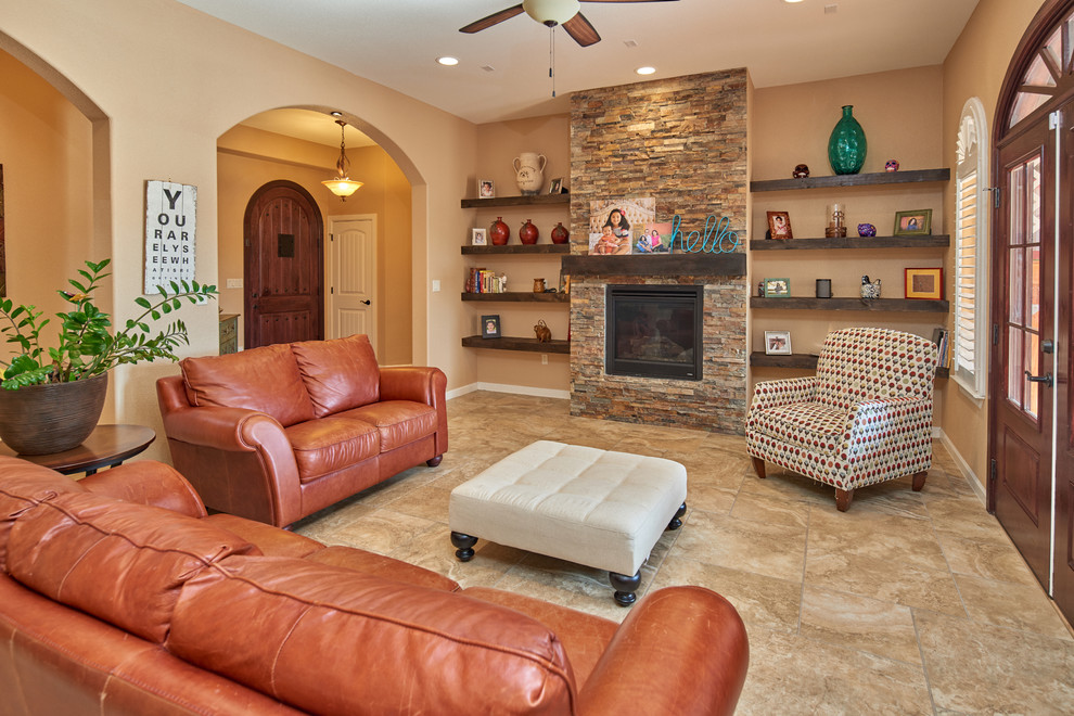 El Paso Home Southwestern Living Room Austin by Everest Homes
