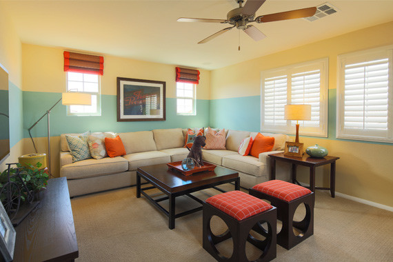 Example of a southwest living room design in Las Vegas