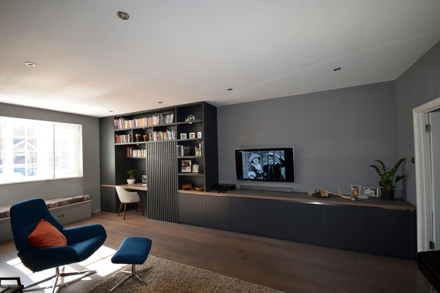 Hampton gray entertainment center deals