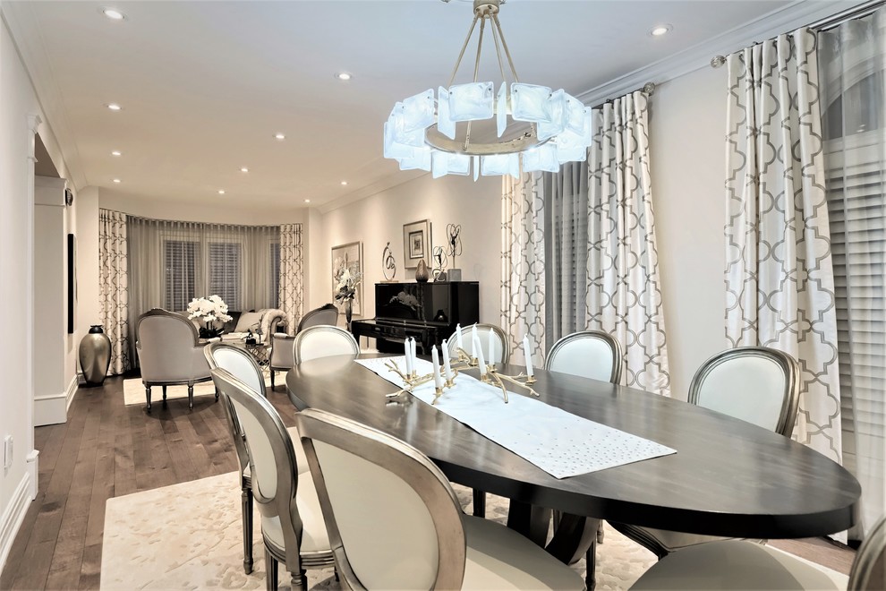 ELEGANT LIVING & DINING ROOM Transitional Dining Room Toronto by Sense Of Style Houzz