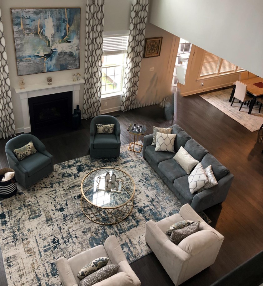 Great Room Living Room Baltimore by KD Designs Decorating Den