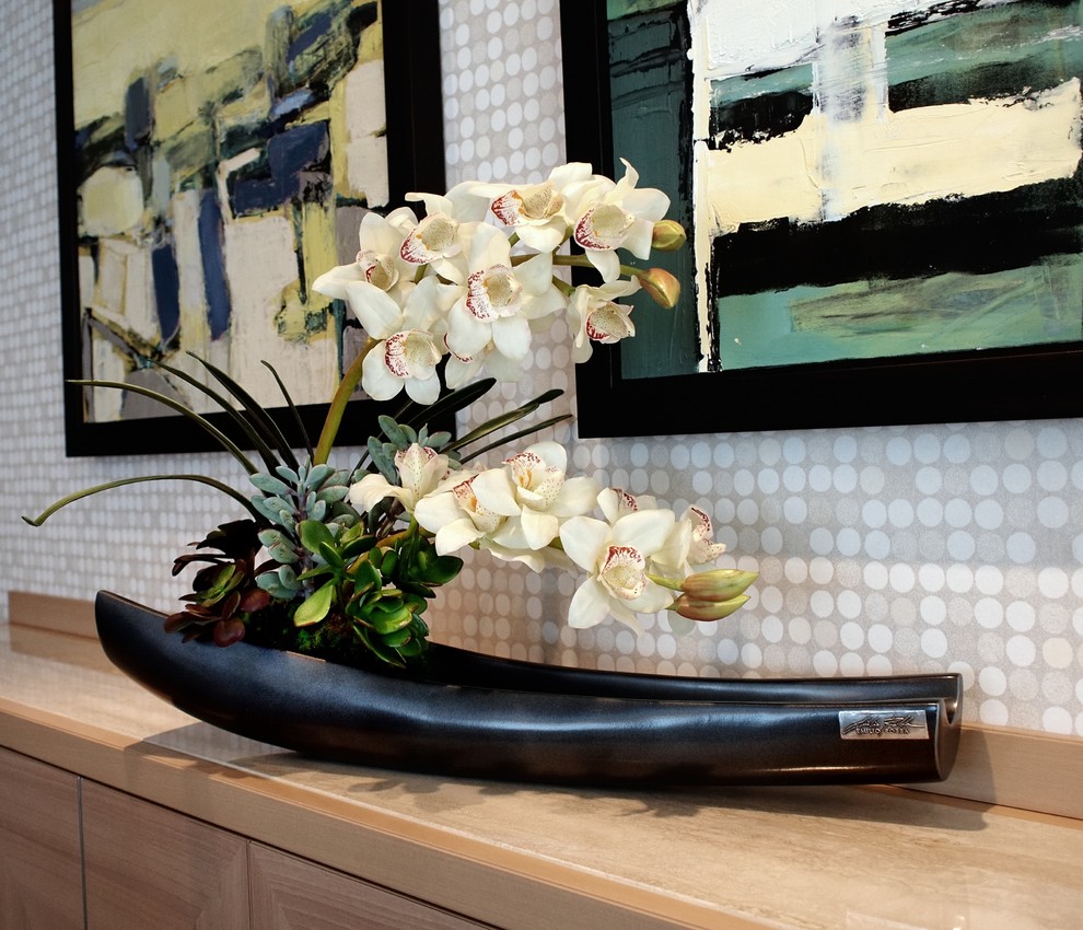 Emilio Robba Illusion Flowers Living Room Miami by Emilio Robba