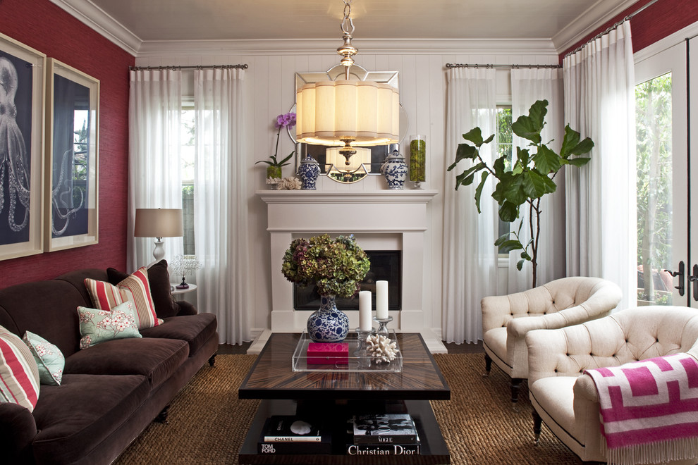 Inspiration for a timeless living room remodel in Los Angeles