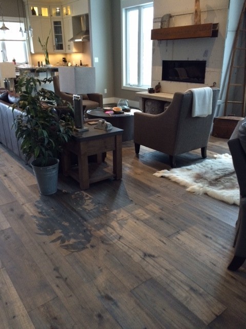 Engineered Hardwood - Rustic - Living Room - Toronto - by Darmaga ...