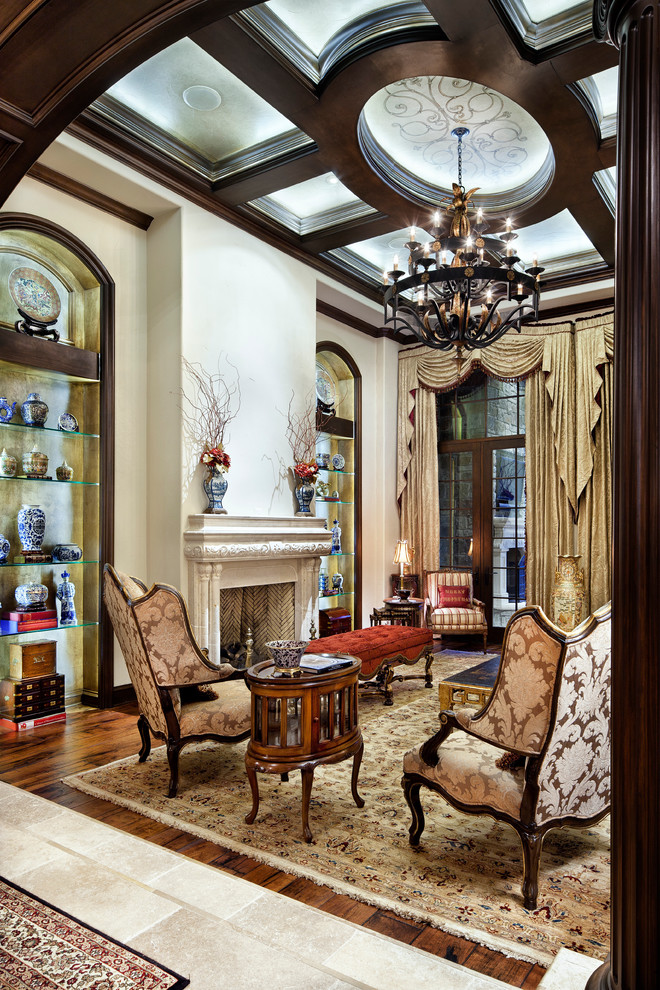 English Manor Traditional Living Room Houston by JAUREGUI