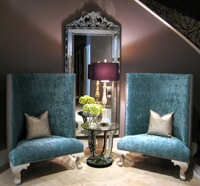 Entry & Living Spaces Contemporary Living Room Houston by The