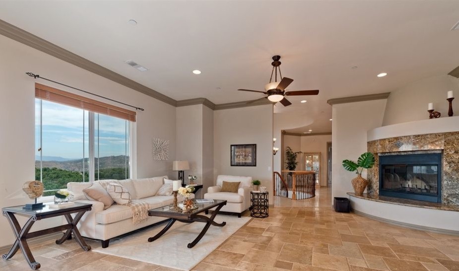 Escondido luxury staging Mediterranean Living Room San Diego by