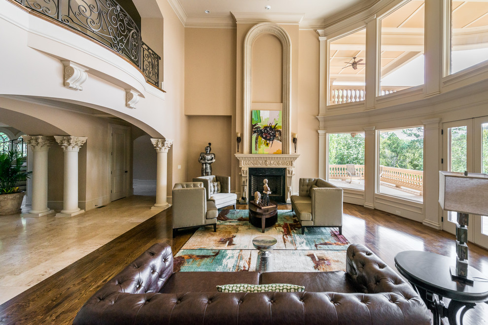 Estates Overlooking the Chattahoochee River Traditional Living Room Atlanta by Cheri