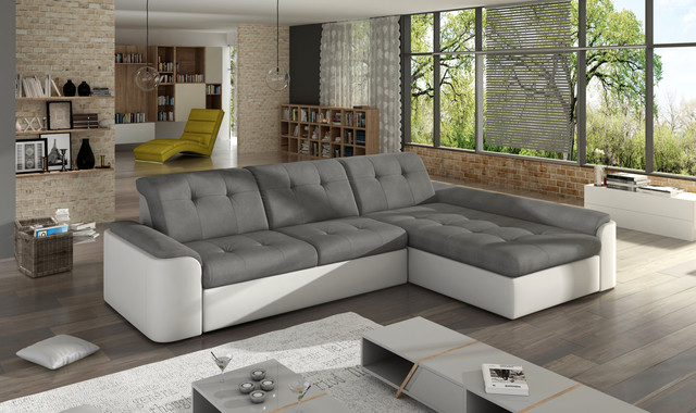 Mini sectional top sleeper sofa