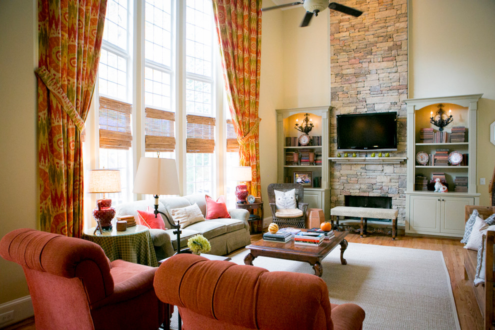 Traditional living room in Atlanta.