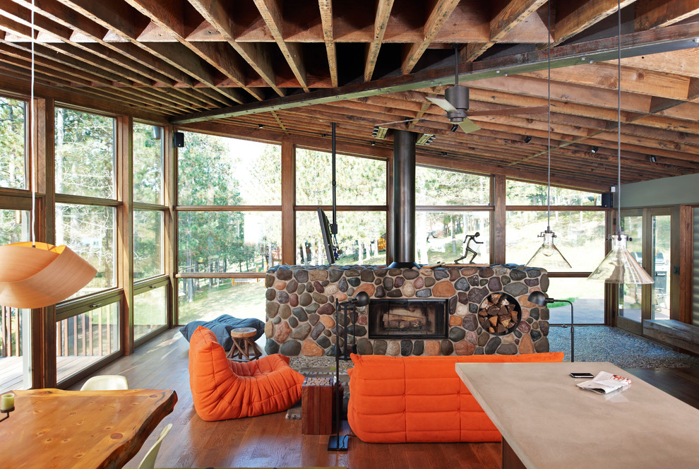 Familiar Cabin - Rustic - Living Room - Minneapolis - by ...