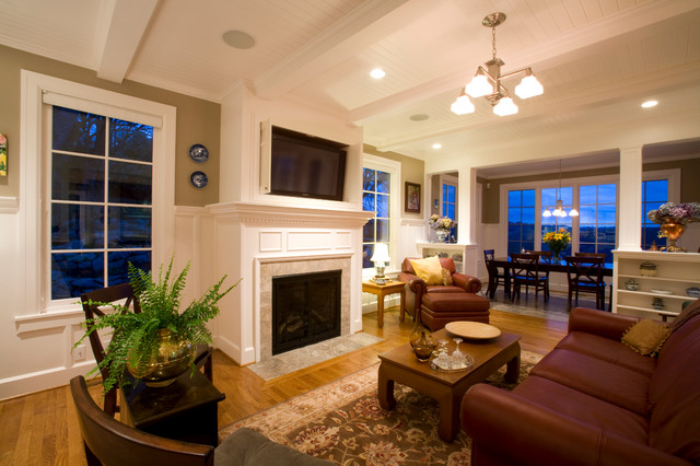 Family Room Flat Screen Tv American Traditional Living Room Portland By Designer S Edge Kitchen Bath