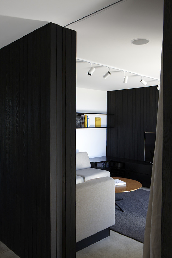 Modernes Wohnzimmer in Auckland