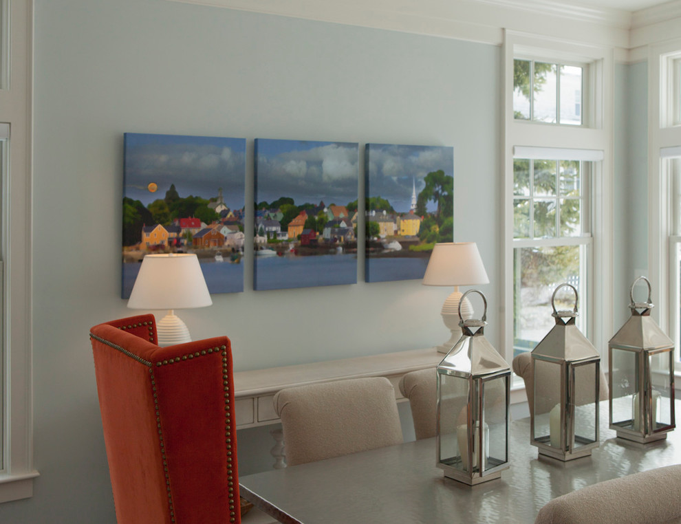 Contemporary living room in Boston.