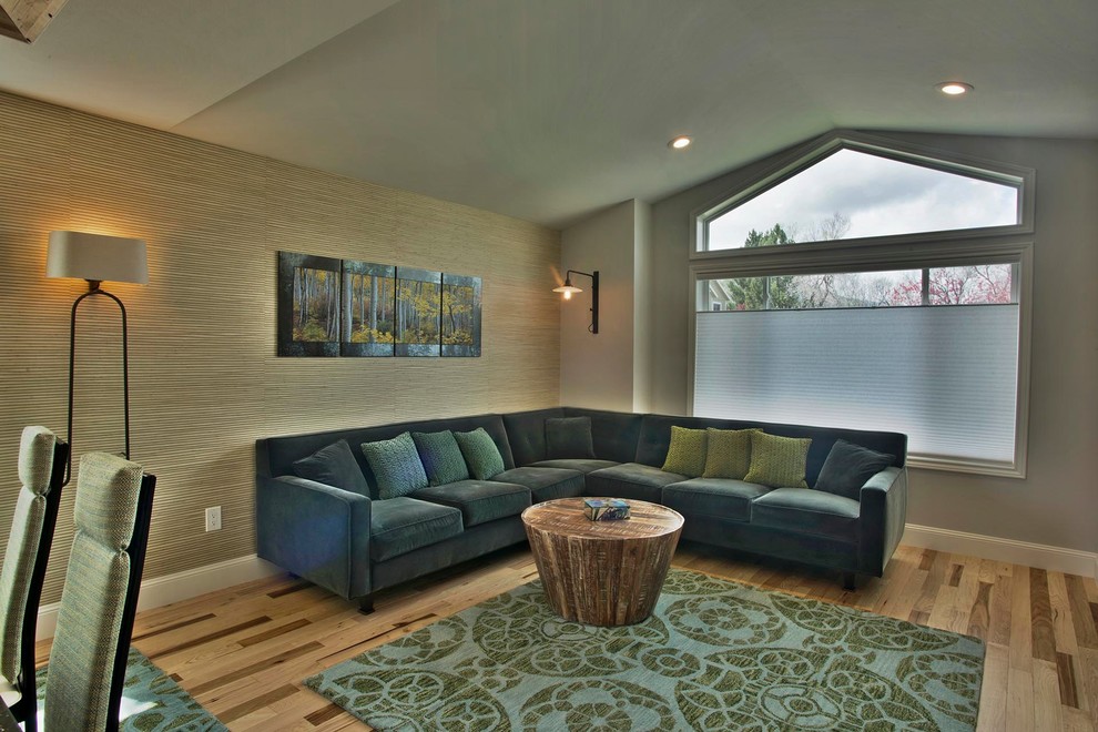 This is an example of a mediterranean living room in Denver.