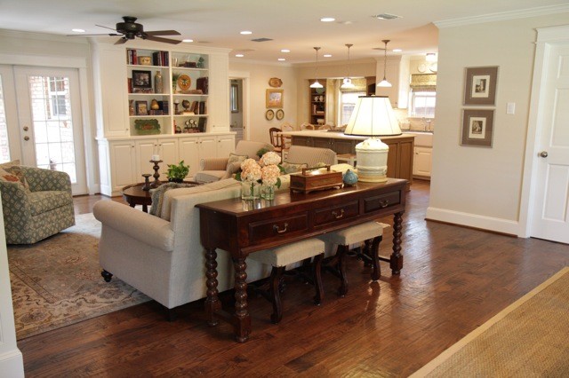Dallas By Fifer Custom Homes Houzz, Living Room Sofa Table Ideas