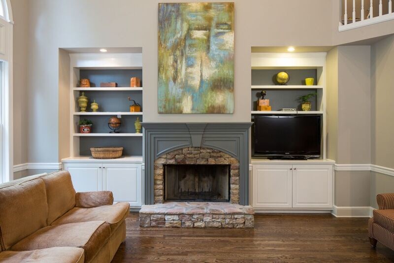 Fieldwood Drive Kitchen & Front Entrance Transitional Living Room