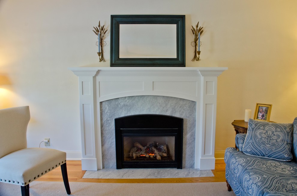 Fireplace Enclosure Delivers New Look and Great Value Traditional Living Room Minneapolis