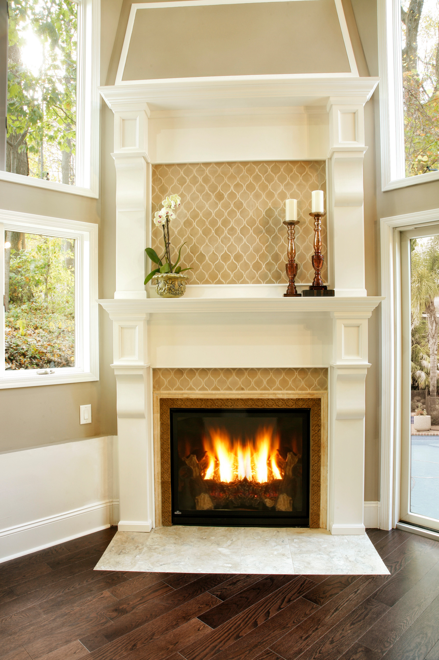 embers fireplaces and outdoor living on Fireplace In A Room With Very High Ceilings Traditional Living Room New York By Ember Fireplaces Houzz