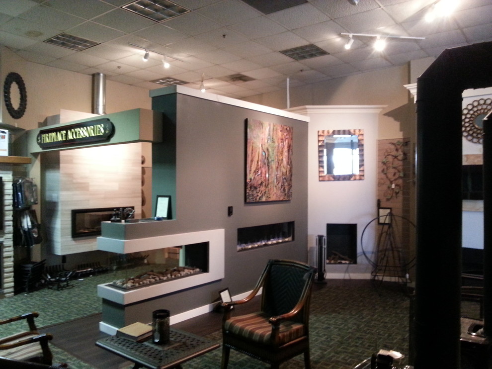 Fireplace Contemporary Living Room New York by KJB FIREPLACES