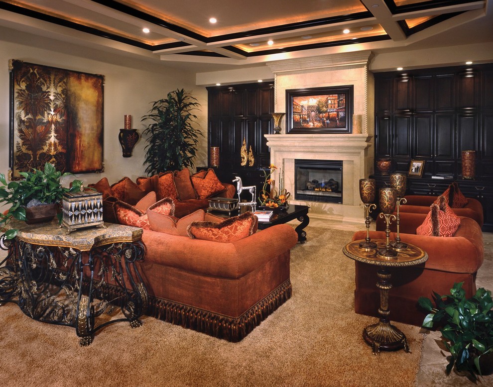 Photo of a traditional living room in Las Vegas.