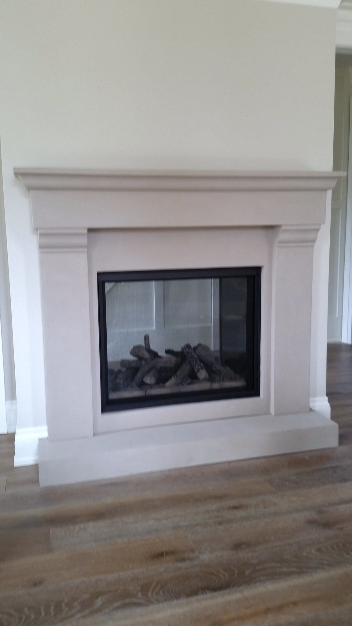 for living marseille outdoor fireplace with fireplace on 75 Beautiful Plaster Fireplace Pictures Ideas Houzz