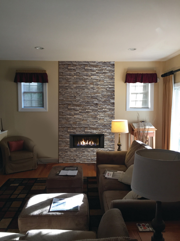 Fireplace Xtrordinair 4415 HO design and installation. before/after