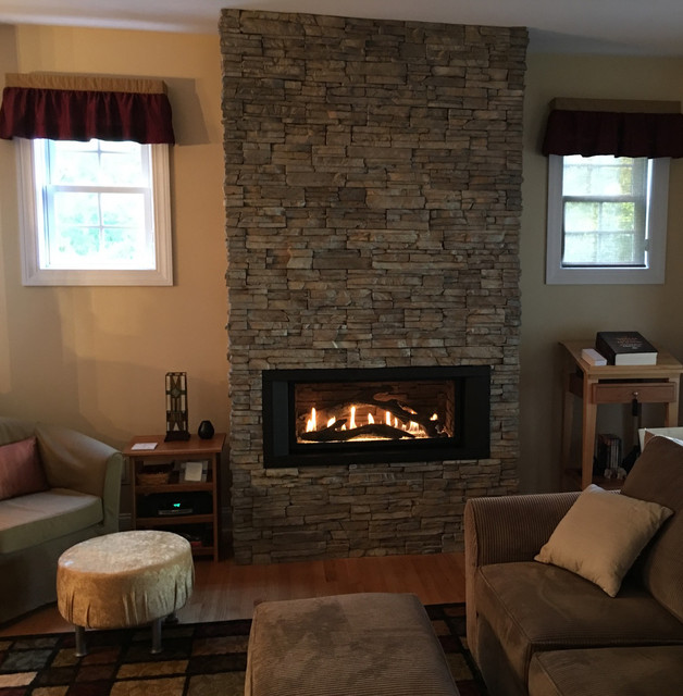 Fireplace Xtrordinair 4415 HO design and installation. before/after