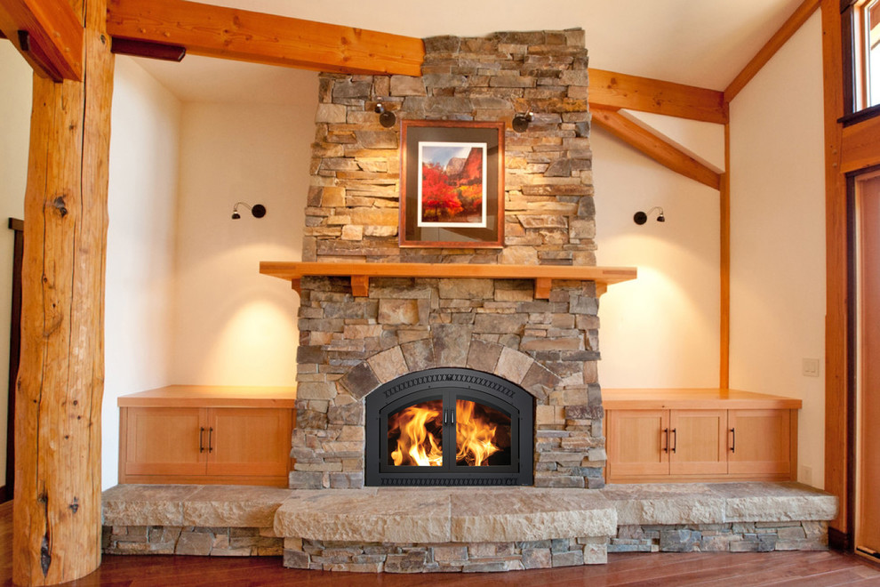 Fireplace Xtrordinair Rustic Living Room Other by A Better