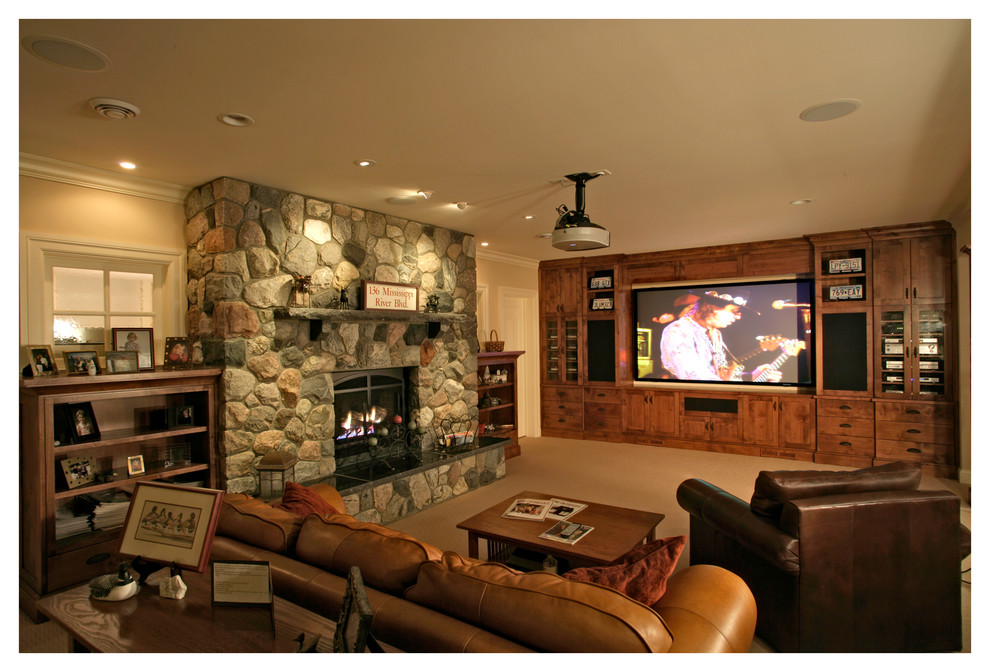 Fireplaces and Entertainment Centers - Living Room - Minneapolis - by ...