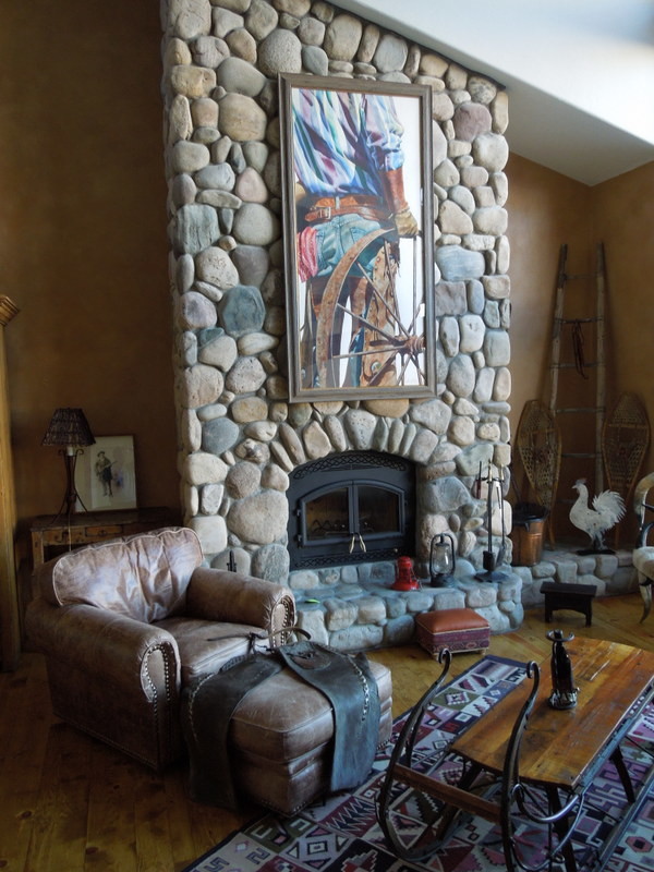 Elegant living room photo in Denver