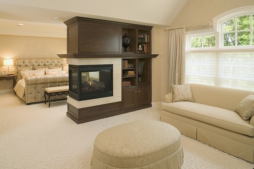 Modern fireplace surround