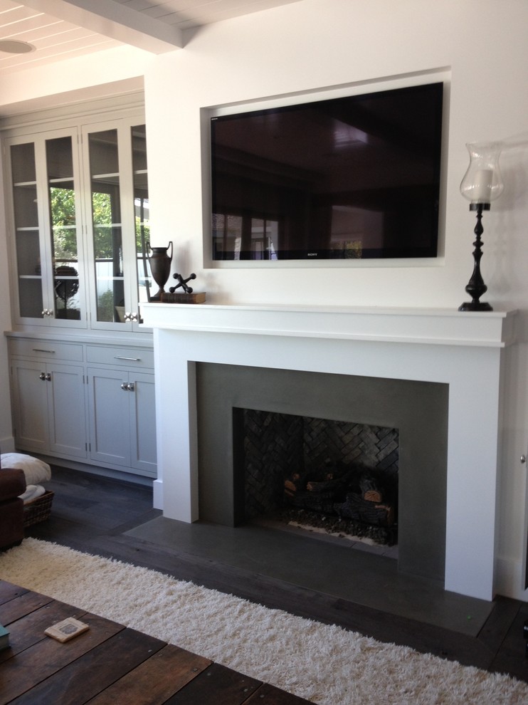 Fireplaces Transitional Living Room Orange County by Hart