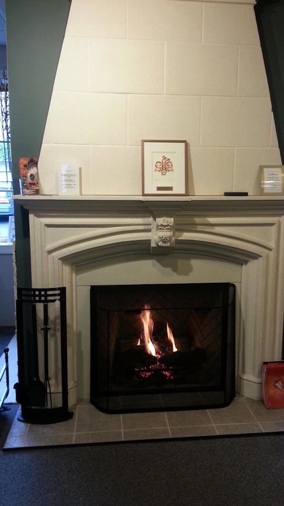 Fireplaces Traditional Living Room Orange County by Nordic