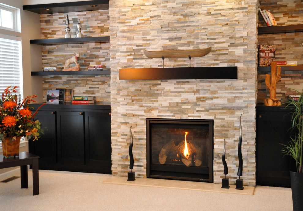 Fireplaces Transitional Living Room Cleveland by The Place Houzz