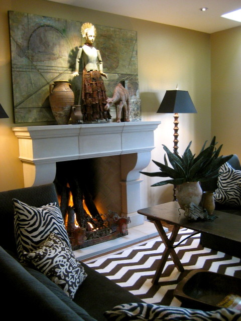 Inspiration for an eclectic living room remodel in Portland