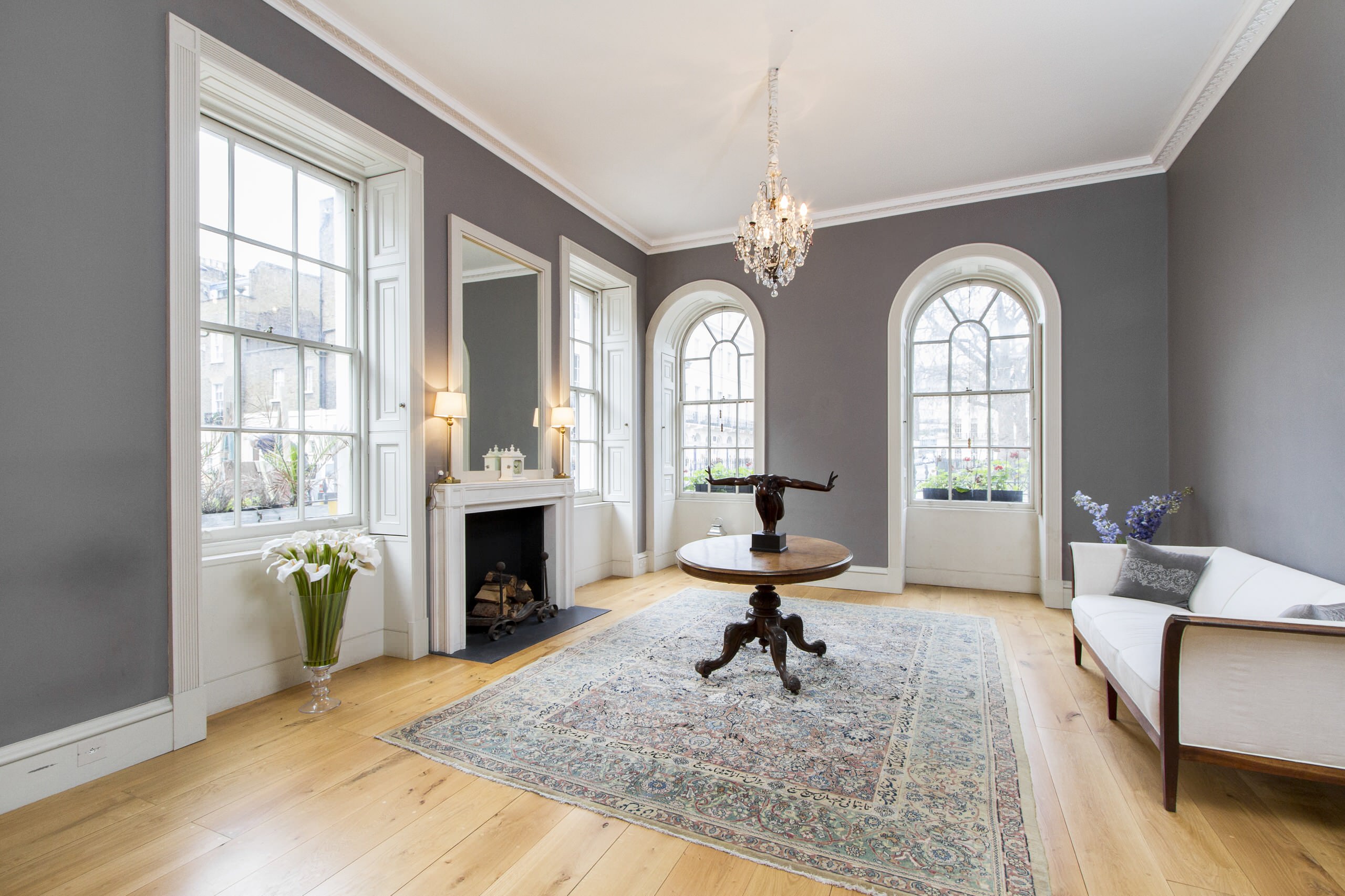 Gray Wall White Trim Houzz, Gray Living Rooms With White Trim