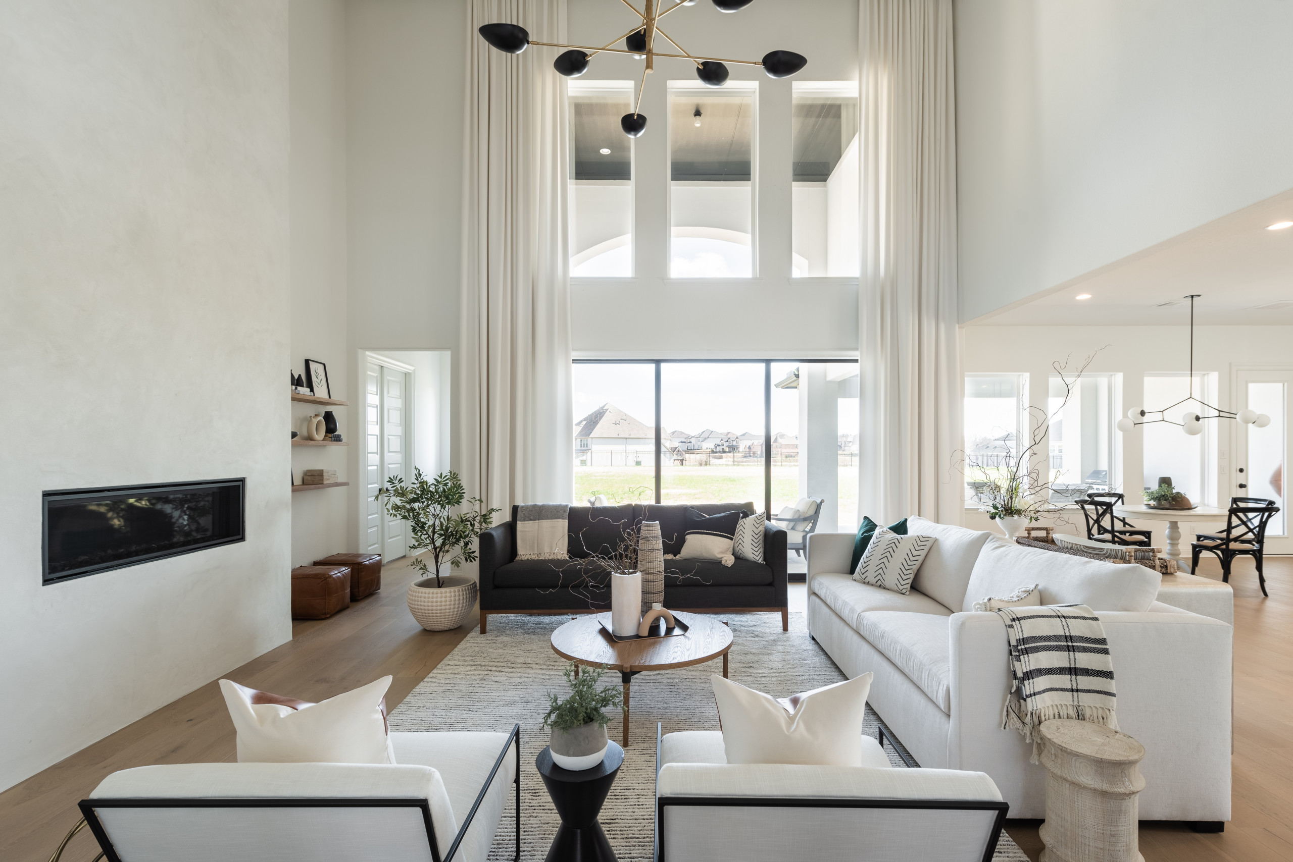 Flower Mound Transitional Modern Transitional Living Room By Urbanology Designs Houzz