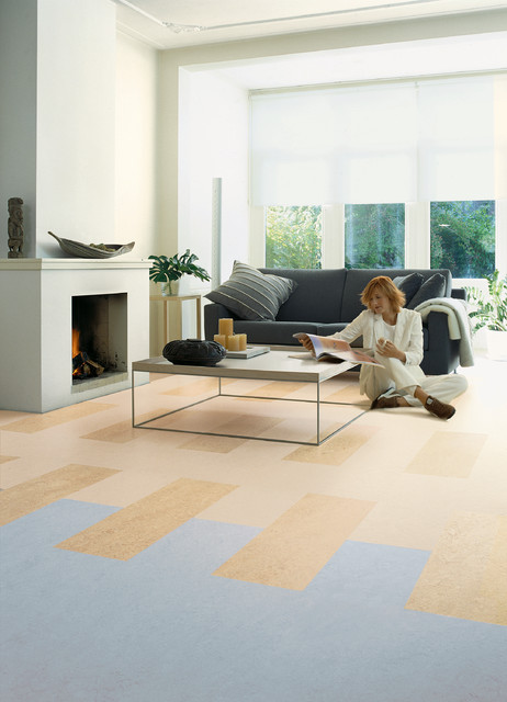 Forbo Marmoleum Click - Natural Linoleum Flooring - Modern - Living Room -  Chicago - by Green Building Supply | Houzz IE