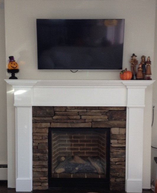 Fortin Traditional Living Room New York by Long Island Mantel