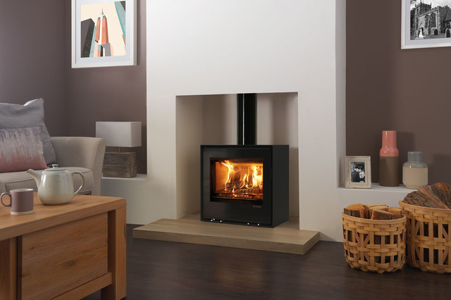 Freestanding Elise 540 Wood Burning Stove - Minimalistisch - Wohnbereich -  Devon - von Stovax u0026 Gazco | Houzz