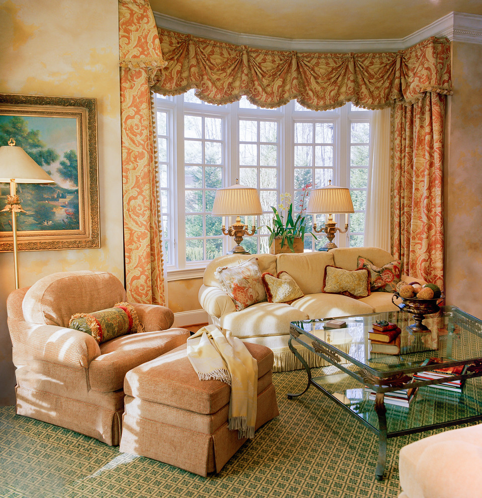 French Country Traditional Living Room DC Metro by Ann Kenkel