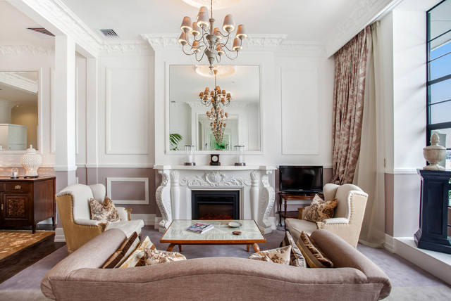 French Inspired Inner City Apartment Traditional Living Room Auckland By Neil Mclachlan Interior Design Houzz Au