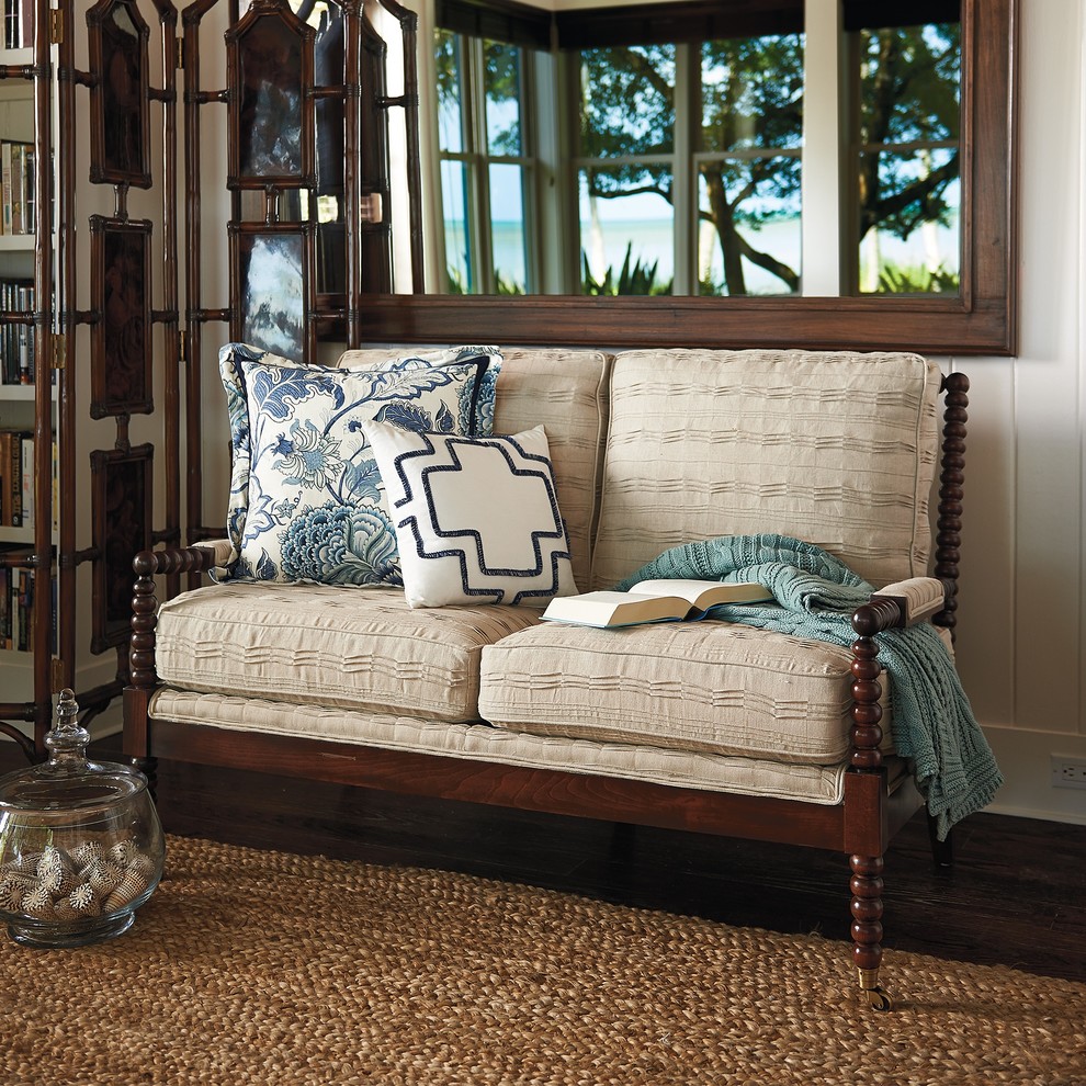 Inspiration for a coastal living room remodel in Other