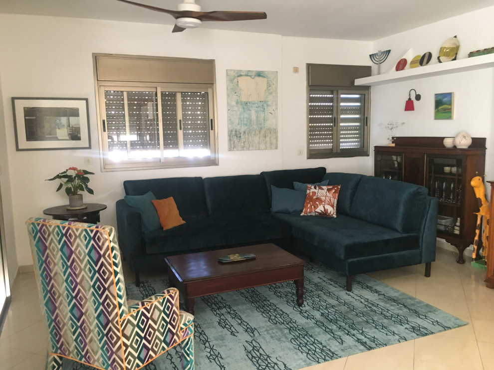 Photo of a small eclectic living room in Other.