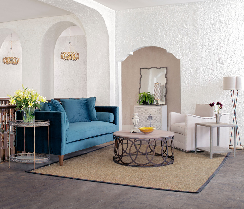 Example of a tuscan living room design in Birmingham