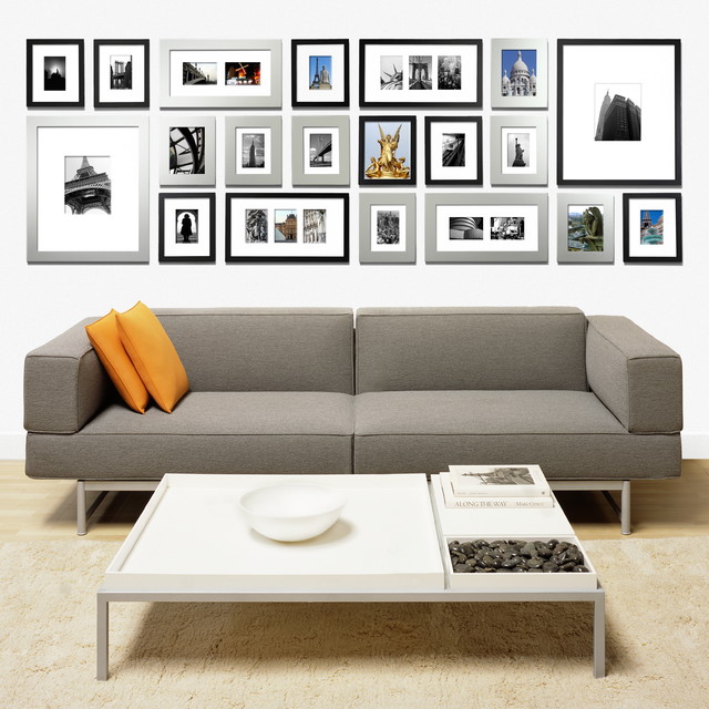 Gallery Wall By Picturewall Modern, Modern Living Room Gallery