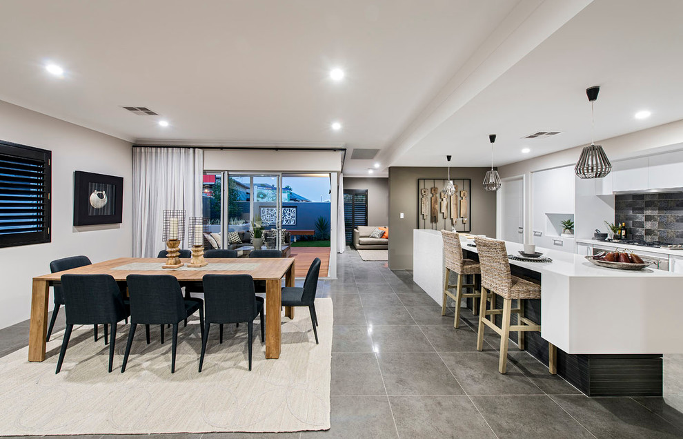 Galley Kitchen in open plan living - The Rawson - In-vogue Display ...